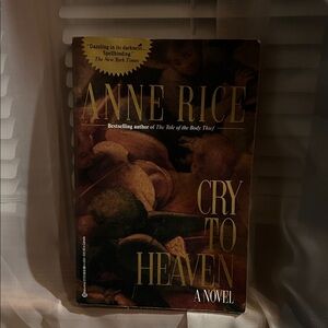 FOR JEN Cry to Heaven by Anne Rice Novel